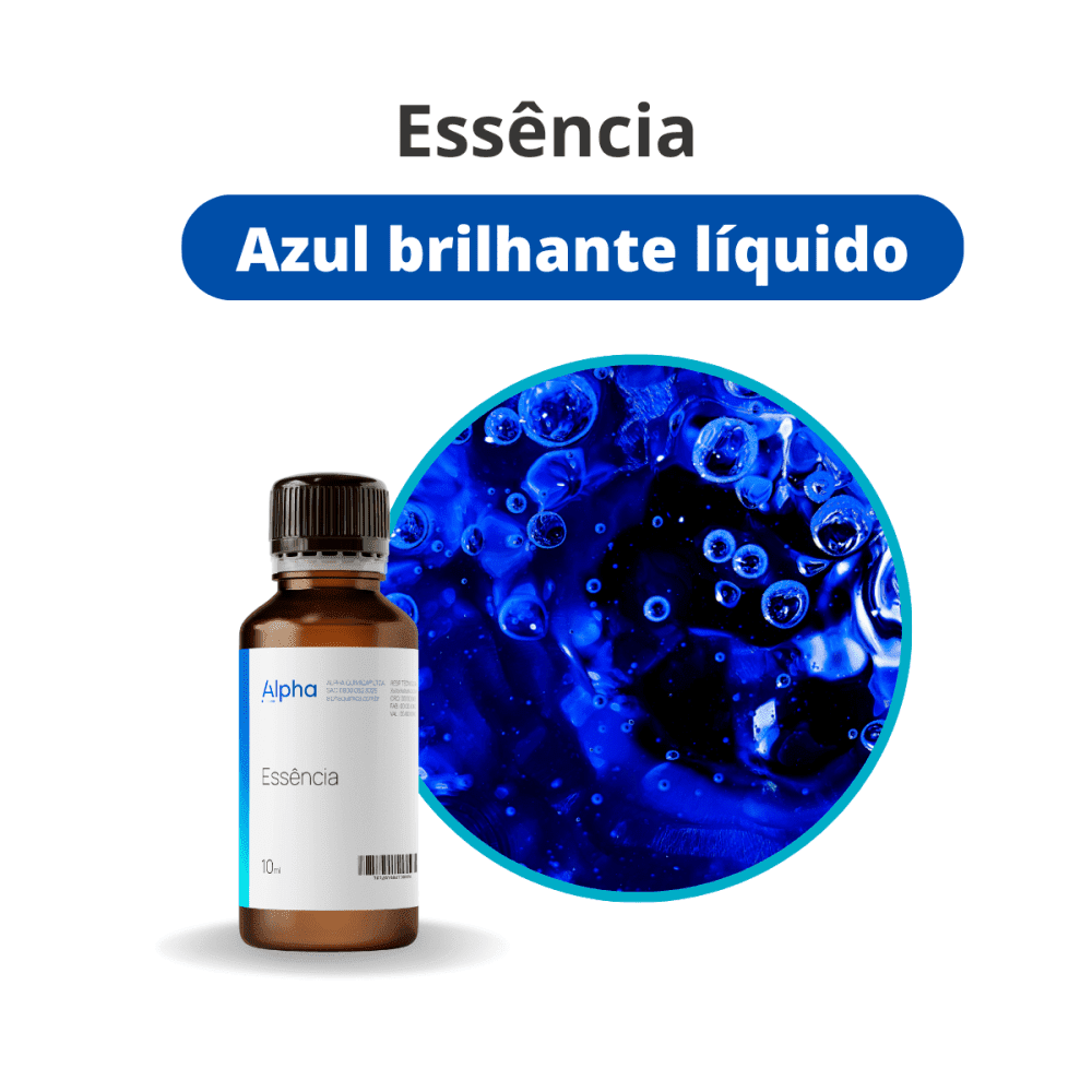 Essência Azul Brilhante Líquido