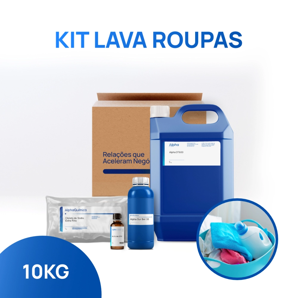 Kit Lava Roupas 10kg